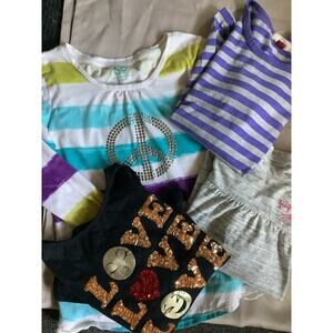 Bundle Girls Shirts size 10/12 Bundle 4 Pre-Owned